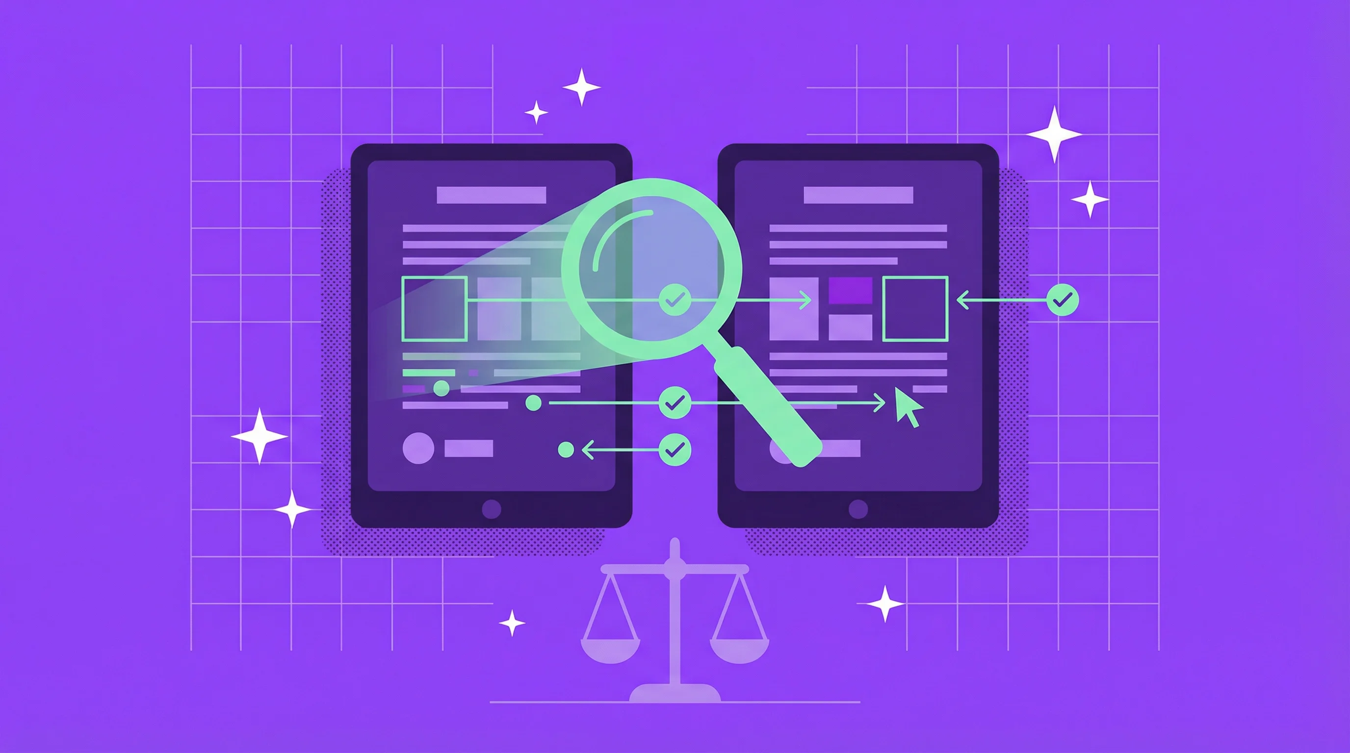 Legal contract comparison interface showing AI analyzing two documents side by side