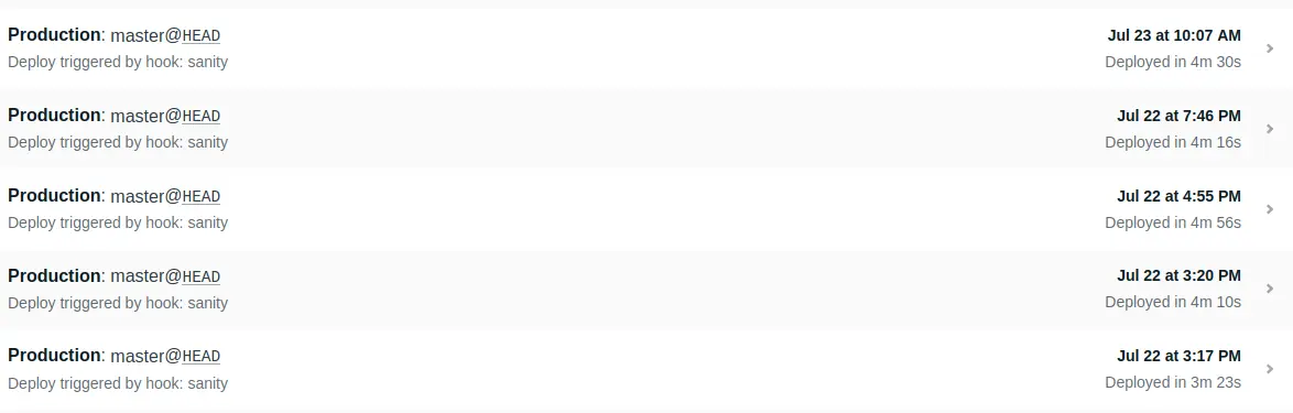 You can roll back and preview every build at netlify
