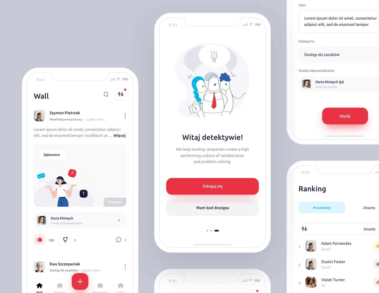 Workplace efficiency app